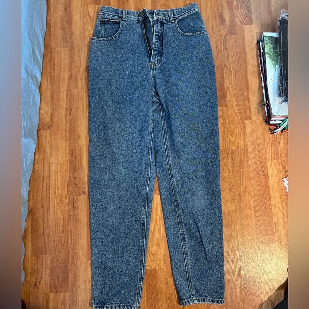 ALFRED SUNG Women's Straight Leg Jeans - Blue